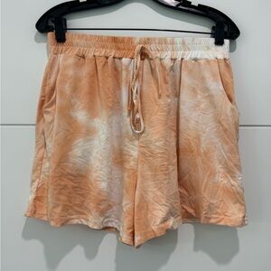 Boutique Orange Tie Dye High Wasted Lounge shorts / Large